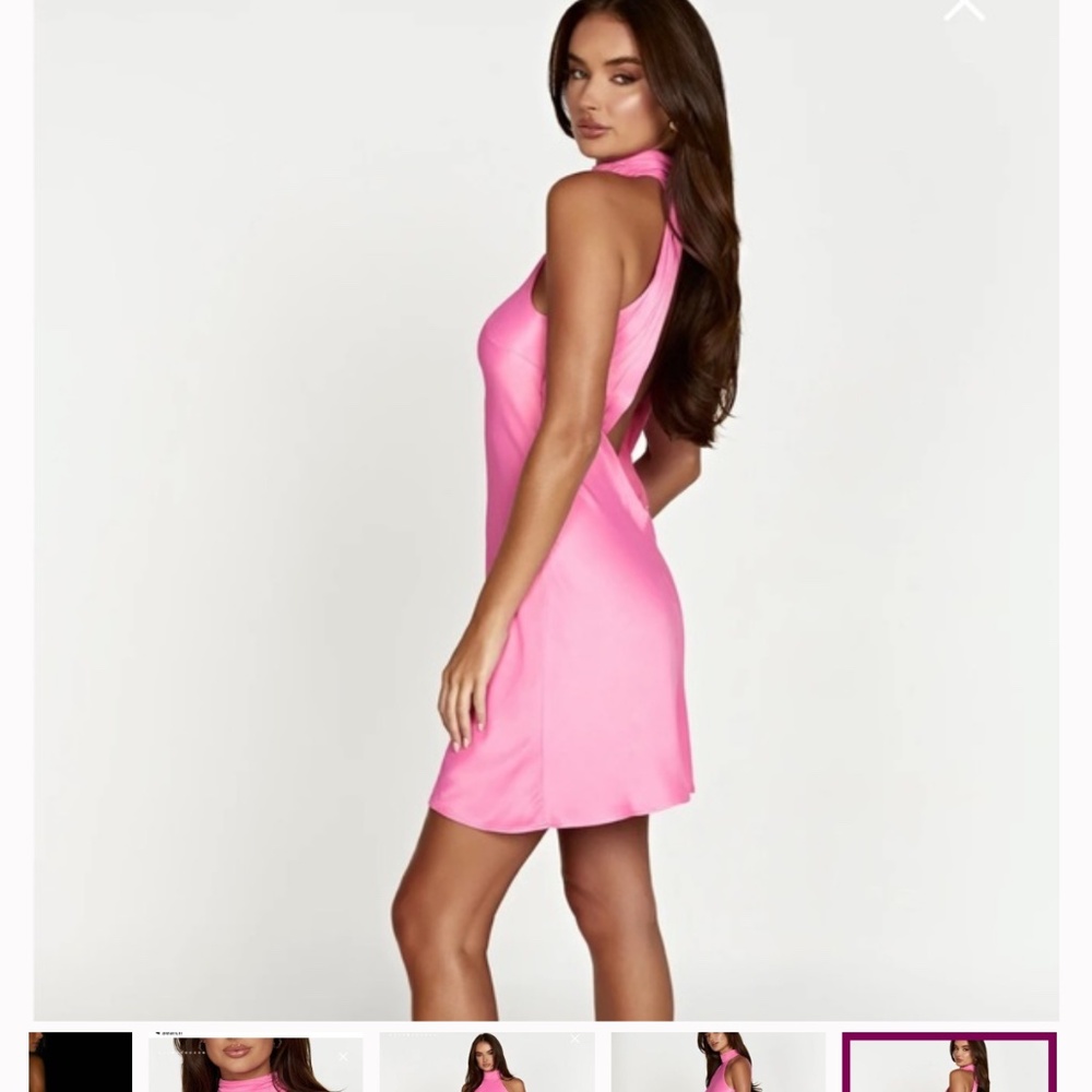 Meshki Claire A Line Minidress Pink size S - Picture 4 of 9
